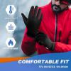 imageSukeen Winter Gloves Men Women Soft Warm AntiSlip Winter Gloves with Touchscreen Fingers Windproof Warm Gloves for Running Driving Cycling Workout Black L