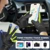 imageSukeen Winter Warm Gloves for Men WomenWindproof Running Gloves Touch Screen Cycling Gloves for Cold Weather Outdoor Fluorescent Green XLarge