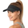 imageSukeen Womens Adjustable Fit Runners Lightweight Comfort Performance Visor Sports Sun Visor One Size Fits MostBlack