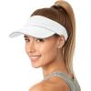 imageSukeen Womens Adjustable Fit Runners Lightweight Comfort Performance Visor Sports Sun Visor One Size Fits MostWhite