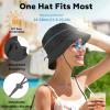 imageSukeen Womens Lightweight Adjustable Bucket Hat for Summer Outdoor UseBreathable ampamp Soft Sun Hat UV Protection and QuickDryBlack