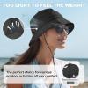 imageSukeen Womens Lightweight Adjustable Bucket Hat for Summer Outdoor UseBreathable ampamp Soft Sun Hat UV Protection and QuickDryBlack