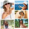 imageSukeen Womens Lightweight Adjustable Bucket Hat for Summer Outdoor UseBreathable ampamp Soft Sun Hat UV Protection and QuickDryGrey
