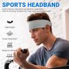 imageSukeen Workout Headbands for Men Sweat Bands Sweatbands Headbands for Women Moisture Wicking Sports Headbands Non Slip Stretch Cooling Headband for Running Gym Yoga