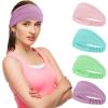 imageSukeen Cooling Workout Headbands Women Men Wide Stretchy NonSlip Moisture Wicking Hairband Sports Running Sweat BandsMacaron BlueMacaron PinkMacaron Mint GreenLauva