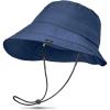 imageSukeen Lightweight Bucket Hat for Women QuickDry Hiking Hat Packable Foldable UV Sun Hat for Outdoor ActivitiesNavy Blue