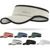 imageSukeen Sport Performance Visor hat for Women MenLightweight Sun Hats Packable Empty Top Cap for Sun Protection and OutdoorGrey