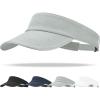 imageSukeen Womens Adjustable Fit Runners Lightweight Comfort Performance Visor Sports Sun Visor One Size Fits MostGrey