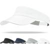 imageSukeen Womens Adjustable Fit Runners Lightweight Comfort Performance Visor Sports Sun Visor One Size Fits MostWhite