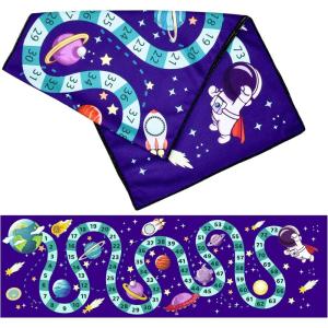 imageSukeen Mini Cooling Towels 31 quotx9Kids Beach TowelsSoft Breathable Chill TowelsMicrofiber Towels for Boys and Girls SportsRunningPlayExercise School and More ActivitiesSnake Chess Star