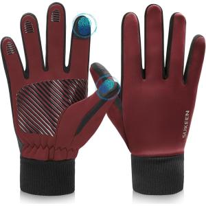 imageSukeen Winter Gloves Men Women Touchscreen AntiSlip Sports Gloves Lightweight Cold Weather Warm Gloves for Running Cycling