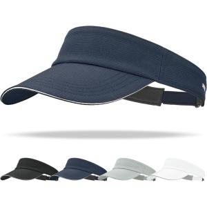 imageSukeen Womens Adjustable Fit Runners Lightweight Comfort Performance Visor Sports Sun Visor One Size Fits MostBlue
