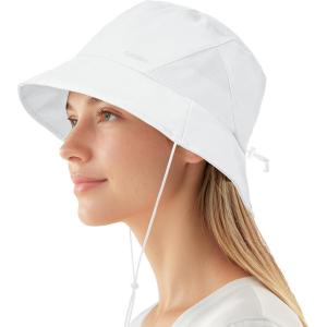 imageSukeen Womens Lightweight Adjustable Bucket Hat for Summer Outdoor UseBreathable ampamp Soft Sun Hat UV Protection and QuickDryWhite