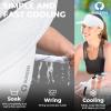 imageSukeen 4 Pack Cooling Towel 40quotx12quot Ice Towel Soft Breathable Chilly Towel Microfiber Towel Cooling Stretchy Visor Free Size Cool Hat with UV Protection Brim Peak Vizor