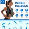 imageSukeen Cooling Towel 40quotx12quot for Neck ampamp Head  Soft Breathable Chilly Sweat Towel for Yoga Golf Gym Camping Running Workout ampamp More Activities5black5grey