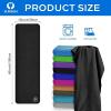 imageSukeen Cooling Towel 40quotx12quot for Neck ampamp Head  Soft Breathable Chilly Sweat Towel for Yoga Golf Gym Camping Running Workout ampamp More Activities5black5grey