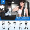 imageSukeen Cooling TowelInstant Evaporative Cooling for SportsYogaGolfGymNeckWorkout and More40x 12Royal BlueBlackSky BlueDrak Gray