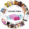 imageSukeen Cooling Towels 6 Pack 40quotx 12quot Cooling Towels for Neck and Face Cooling Rags Lightweight Soft Breathable Towels for Yoga Sport Workout Running Gym Camping FitnessDark Bluegreypurpleblackbluegreenwhitepink