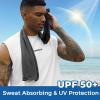 imageSukeen Cooling Towels 6 Pack 40quotx 12quot Cooling Towels for Neck and Face Cooling Rags Lightweight Soft Breathable Towels for Yoga Sport Workout Running Gym Camping FitnessOrangedark Bluegreenpinklake Blueblack