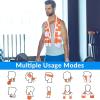 imageSukeen Cooling Towels40quotx 12quot Cool Towels for Neck Baseball Sport Sweat Rag for Gym Cooling Towel for Yoga Golf Camping Running Workout ampamp More ActivitiesWhiteorange
