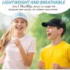 imageSukeen Lightweight Kids Baseball Caps for Boy Girls UPF50 Kids Sun Hat QuickDry Youth Performance Hat for Outdoor ActivityLight Blue