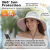 imageSukeen Wide Brim Sun Hats for Women Men Double Sided Wearing Fishing Hats UPF50 Bucket Hat for Beach Hiking Outdoor