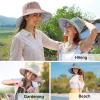 imageSukeen Wide Brim Sun Hats for Women Men Double Sided Wearing Fishing Hats UPF50 Bucket Hat for Beach Hiking Outdoor