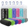 imageSukeen Cooling Towel 40quotx12quot for Neck ampamp Head  Soft Breathable Chilly Sweat Towel for Yoga Golf Gym Camping Running Workout ampamp More ActivitiesDark BlueGreenBlackPinkLake BlueGrey
