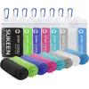 imageSukeen Cooling Towel 40quotx12quot for Neck ampamp Head  Soft Breathable Chilly Sweat Towel for Yoga Golf Gym Camping Running Workout ampamp More ActivitiesDark BlueGreenBlackPinkLake BlueGreyWhiteBlue