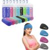imageSukeen Cooling TowelInstant Evaporative Cooling for SportsYoga Cooling Workout Headbands Women Men Stretchy NonSlip Moisture Wicking Sweatbands