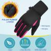 imageSukeen Kids Winter Gloves 2 Pack Soft Warm Gloves AntiSlip Touchscreen Gloves for Kids Windproof Kids Gloves Winter for Boys Girls Winter Gloves Kids Sports Running Cycling Blue M Red L
