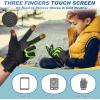 imageSukeen Kids Winter Gloves 2 Pack Soft Warm Gloves AntiSlip Touchscreen Gloves for Kids Windproof Kids Gloves Winter for Boys Girls Winter Gloves Kids Sports Running Cycling Red M Green L