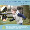 imageSukeen Kids Winter Gloves 2 Pack Soft Warm Gloves AntiSlip Touchscreen Gloves for Kids Windproof Kids Gloves Winter for Boys Girls Winter Gloves Kids Sports Running Cycling Blue S Green M
