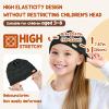 imageSukeen Kids Winter Hat Chenille Knit Beanie Hat with Lined for Girls Boys Toddlers Ages 38 Warm Skull Caps for OurdoorBlack