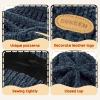 imageSukeen Kids Winter Hat Chenille Knit Beanie Hat with Lined for Girls Boys Toddlers Ages 38 Warm Skull Caps for OurdoorBlue