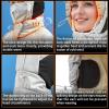 imageSukeen Lightweight Trapper Hats for Women Men Waterproof Bomber Hats Windproof Winter Warm Hat with Ear Flaps and MaskWhite