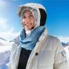 imageSukeen Lightweight Trapper Hats for Women Men Waterproof Bomber Hats Windproof Winter Warm Hat with Ear Flaps and MaskWhite