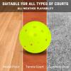 imageSukeen Pickleball Balls Outdoor Crack Resistant 40 Holes Seamless Pickleballs High Visibility Pickle Balls with Mesh Bag
