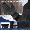 imageSukeen Winter Gloves Men Women 3M Thinsulate Thermal Gloves Touchscreen WaterResistant Snow Ski Glove for Cold WeatherBlack
