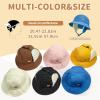 imageSukeen Winter Hats for Teenager Youth Women Windproof Warm Hat with Fleece Lining Antistatic Earflaps Hat for Outdoor CyclingBlue