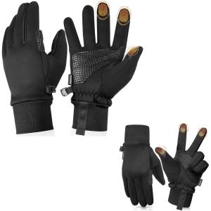 imageAdult Winter Gloves Men Women Black Size M