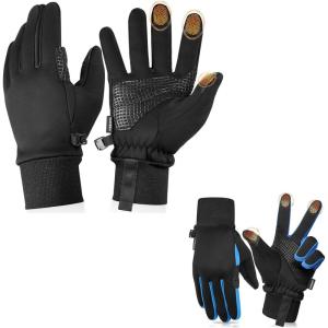 imageSukeen Adult Winter Gloves Men Women BlackSize M