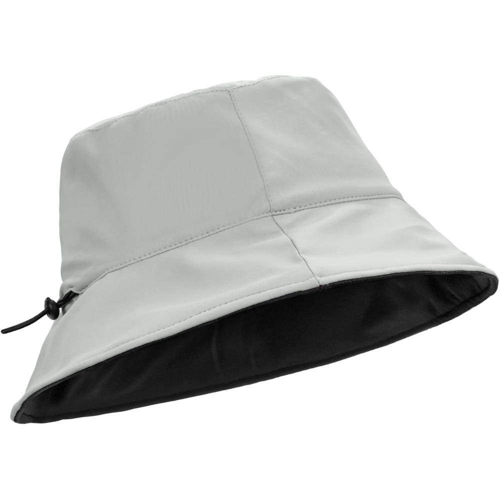 imageSukeen Bucket Hat for Women Men Lightweight Packable Fisherman Hat Reversible Adjustable Cooling Sun Hat for Hiking TravelGrayBlack