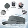 imageSukeen 2 Pack Sports Sun Visor Men Women Lightweight Packable Cooling Stretchy Visor Hat for Running Tennis GolfBlackGrey