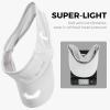imageSukeen 2 Pack Sports Sun Visor Women Men Lightweight Packable Stretchy Visor Hat for Golf Tennis Running Daily Wear2 White