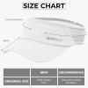 imageSukeen 2 Pack Sports Sun Visor Women Men Lightweight Packable Stretchy Visor Hat for Golf Tennis Running Daily Wear2 White