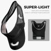 imageSukeen 2 Pack Sports Sun Visor Women Men Lightweight Packable Stretchy Visor Hat for Golf Tennis Running Daily WearBlackWhite