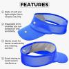 imageSukeen 2 Pack Sports Sun Visor Women Men Lightweight Packable Stretchy Visor Hat for Golf Tennis Running Daily WearWhiteBlue