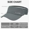 imageSukeen 2 Pack Sports Sun Visor Women Men Lightweight Packable Stretchy Visor Hat for Golf Tennis Running Daily WearWhiteGrey