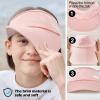 imageSukeen 2 Packs Kids Sun Visor Hats for Girls BoysLightweight Sports Cap Cooling UPF50 Sun Hat for Running Outdoor Activity WhitePink